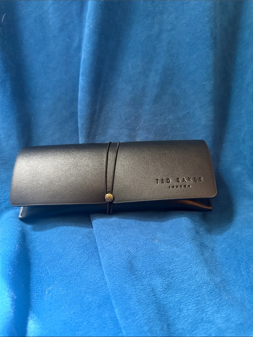 NEW Ted Baker Black Leather eyewear case.
